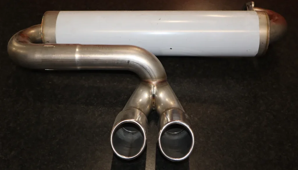 Lotus exhausts are made from 316 Stainless Steel full pen welds with pure shield argon back purging